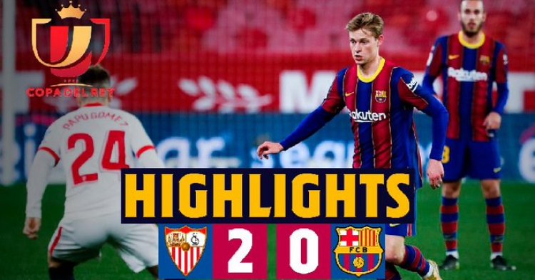 Sevilla Beat Barcelona 2-0 In Copa Del Rey Semi-Final