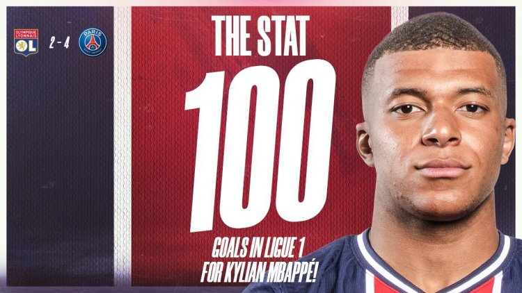 PSG 4-2 Lyon: Mbappe Scores 100th Ligue 1 Goal