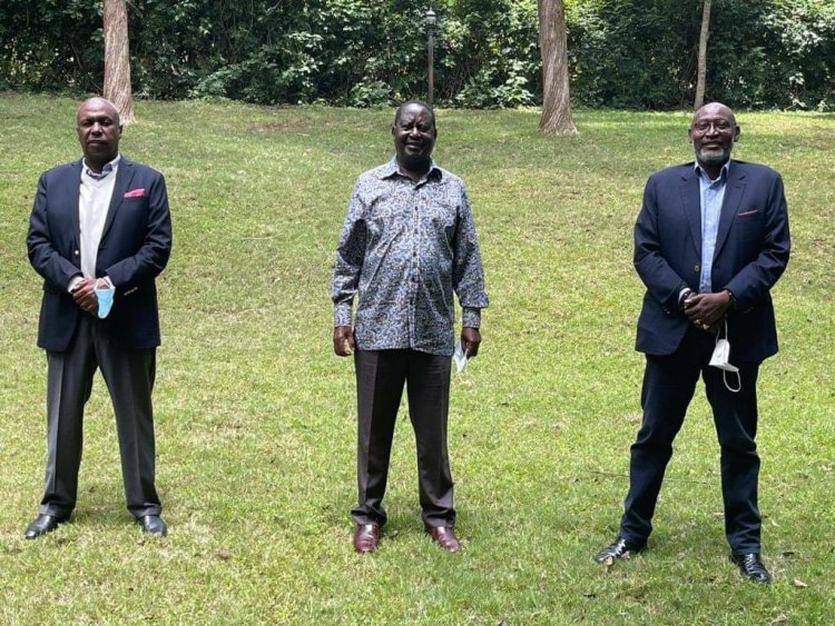 Kenyans React After Gideon Moi And Muhoho Kenyatta Visits Raila Odinga