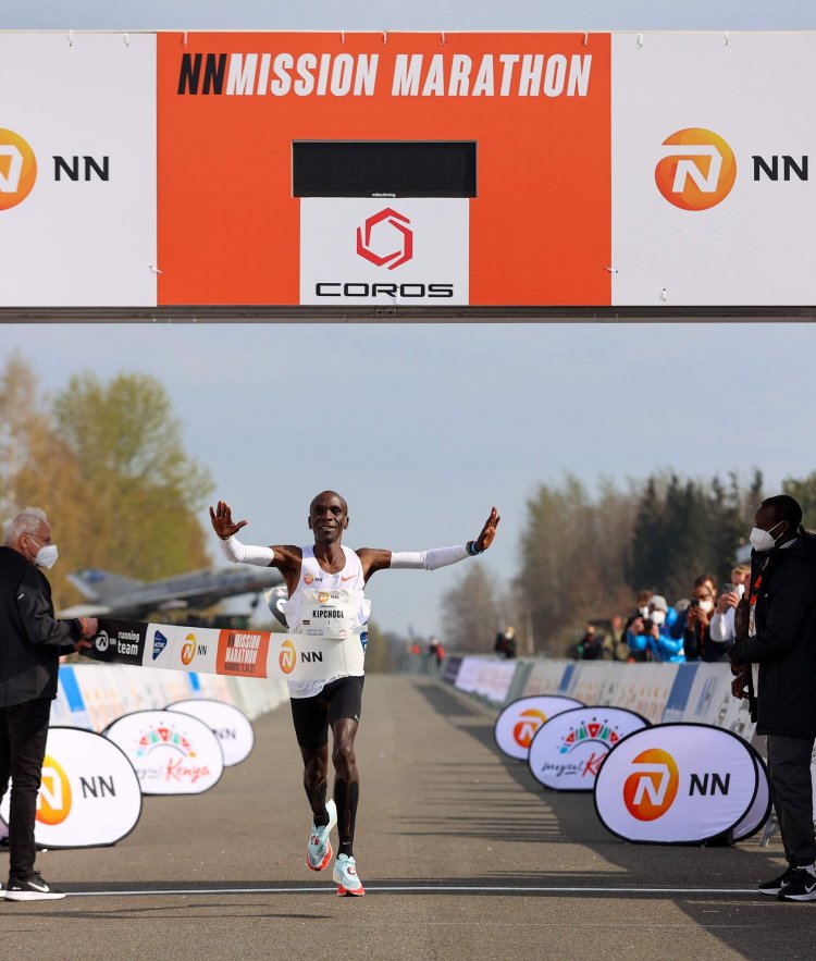 President Uhuru Lauds Kipchoge for Winning the NN Mission Marathon