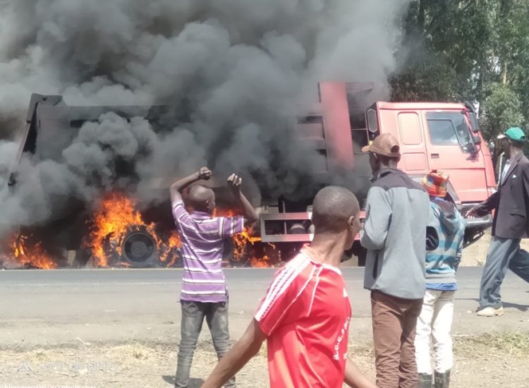 BREAKING: Several Feared Dead  in a grisly Accident at Nzoia  Area {PHOTOS}