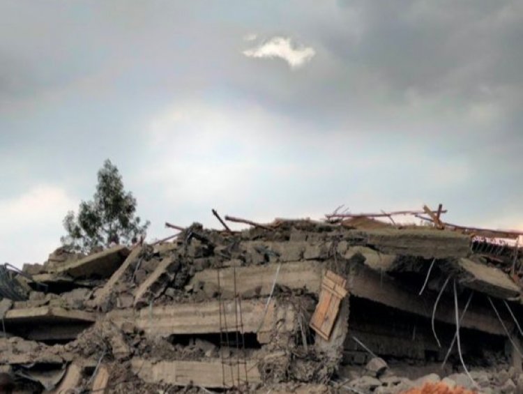 Five-storey building collapses in Gachie, Kiambu County