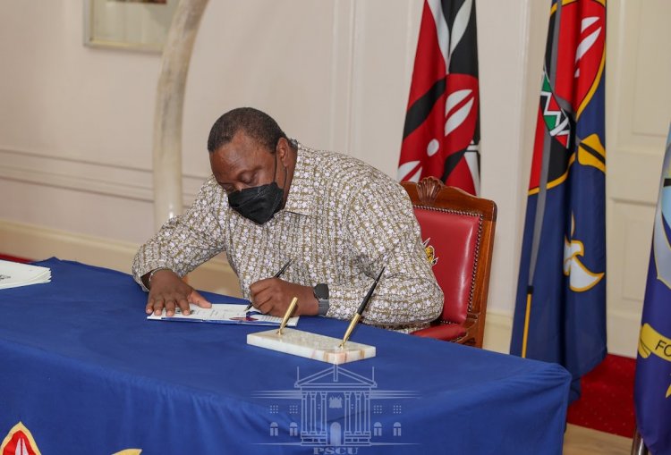 President Uhuru Kenyatta Signs Political Parties Bill 2021 into Law