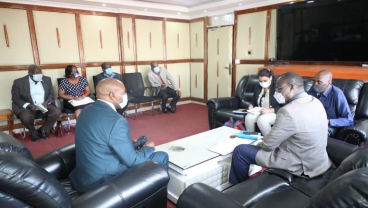 Ministry of Industrialization Team  Pays a Courtesy Call to Kericho Governor