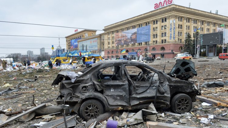 President Zelensky: Russia's Kharkiv Attacks are War Crimes