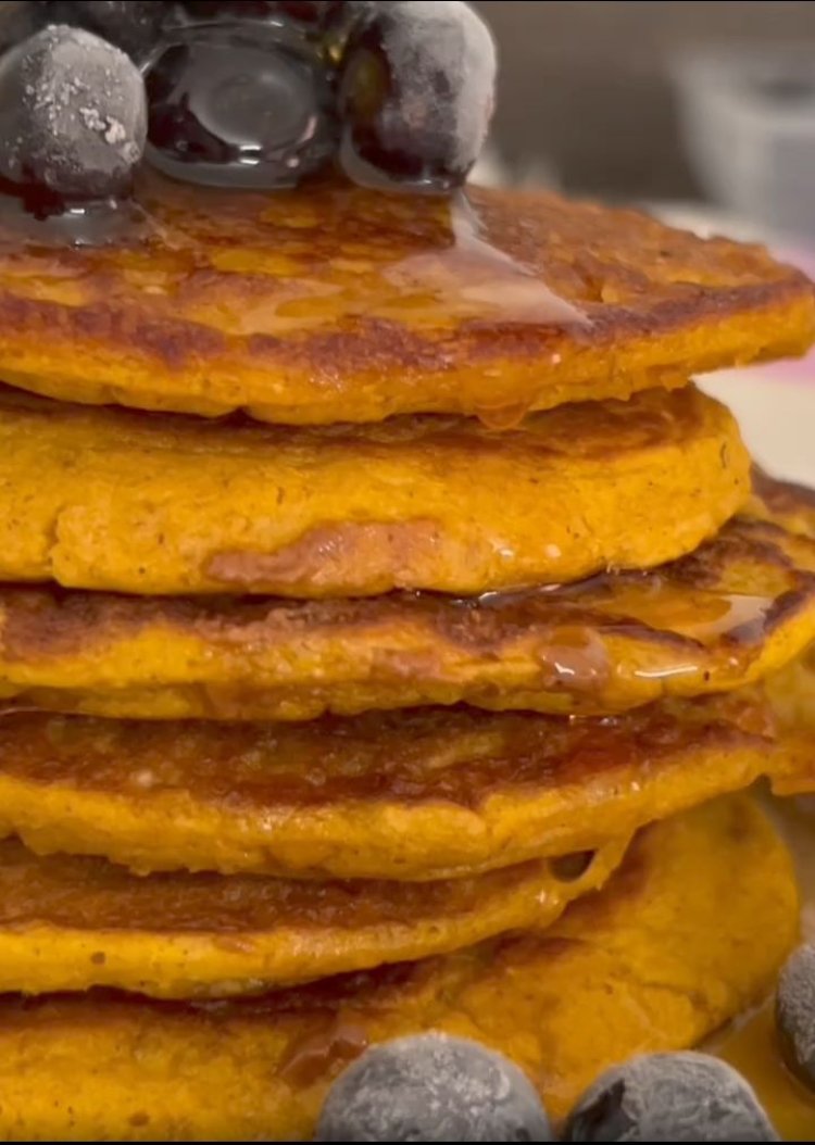Sweet Potato Orange Pancakes Recipe