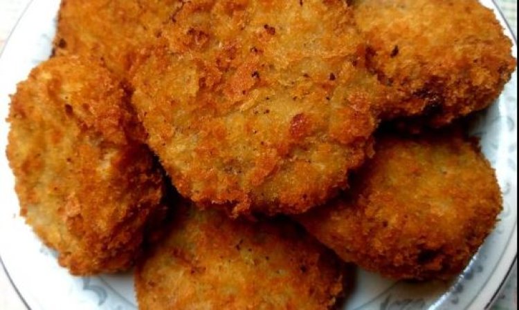 Crispy Golden Chicken Potato Cutlets Recipe
