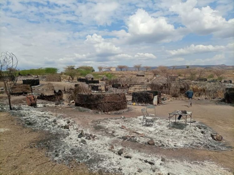 BREAKING:  PHOTOS 7 People Burnt to Ashes in Napeitom village in Kapedo