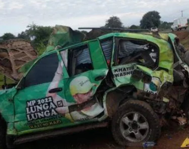 MP Mwashetani Mourns Death Of His Four Staff Involved In Road Accident