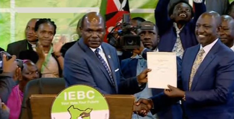 IEBC Chair Receives Letter of Appreciation For Conducting Free & Fair Elections