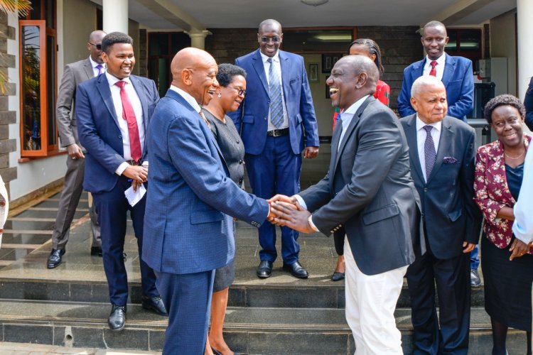 President-Elect Ruto Meets A delegation of the Africa Judges in Karen
