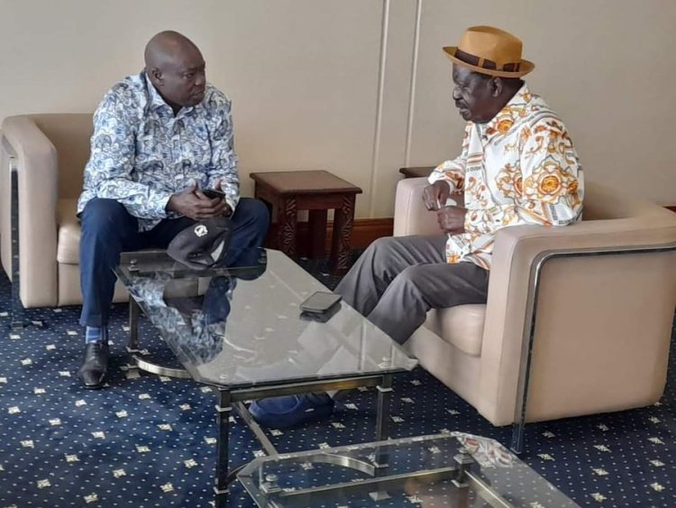 DP Rigathi Meets Raila Odinga in Mombasa