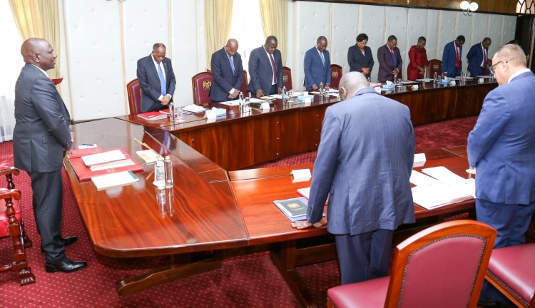 Matiang`i Makes 1st Public Appearance During a cabinet Meeting  Since Ruto Became President