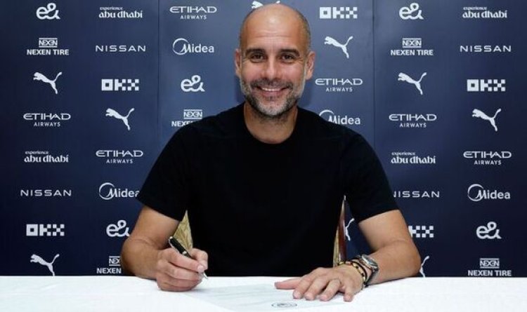 Pep Guardiola Signs a Two-Year Contract Extension to 2025 at Man City