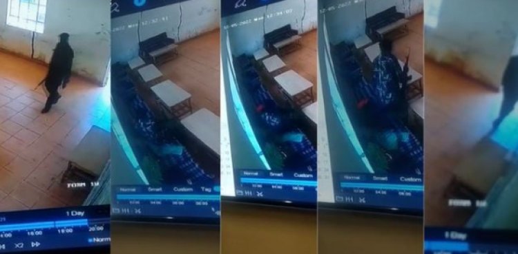 Police Officer Manning KCSE Exams Caught On CCTV Stealing Money