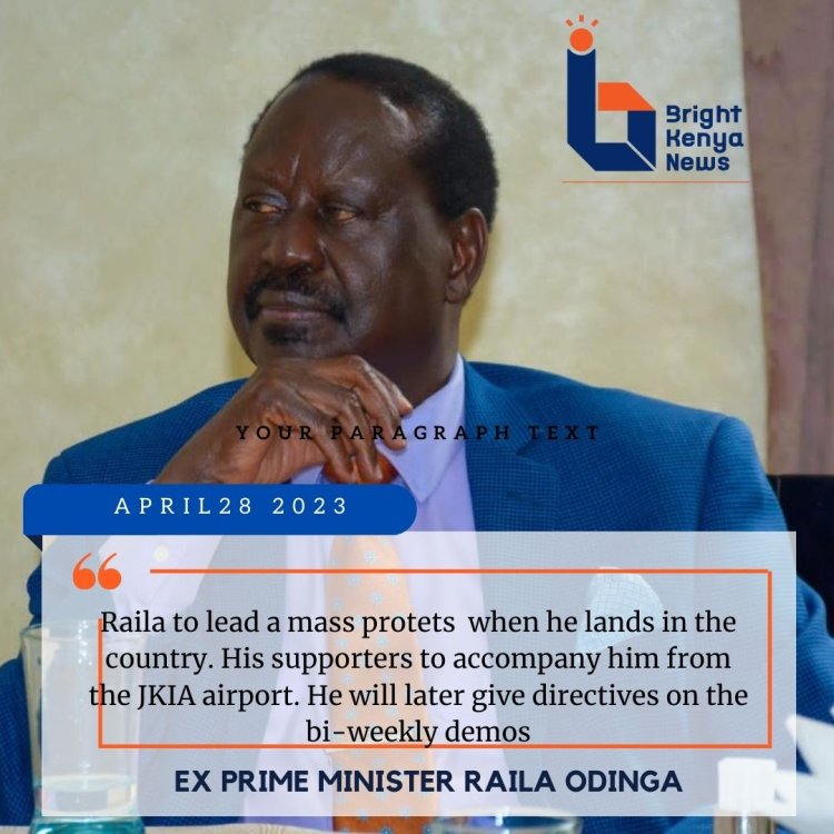 Raila Odinga to lead mass protests